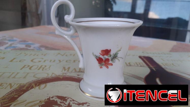 Tasa de Té Vintage de Porcelana de Weimar