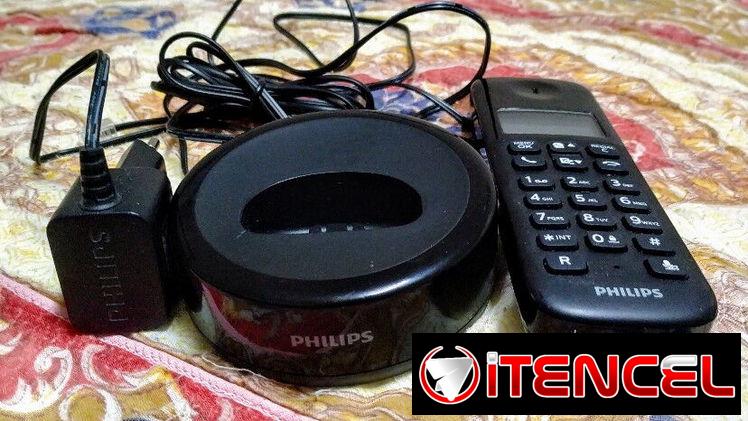 Teléfono inalámbrico Philips 110/220V, como NUEVO.