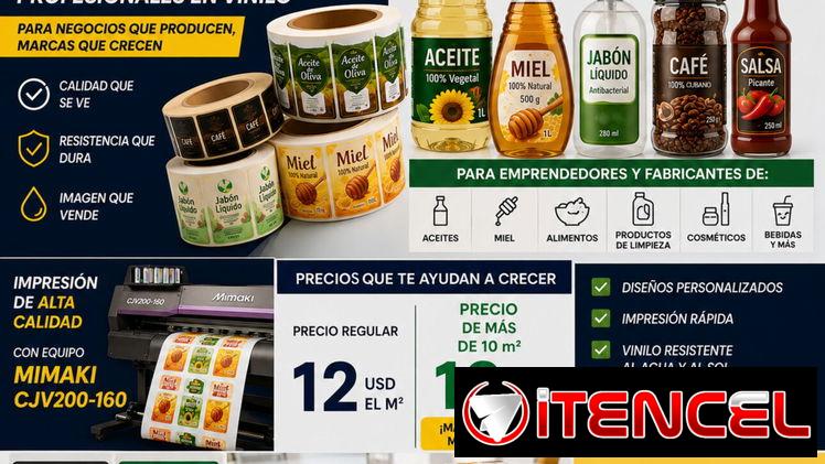 ETIQUETAS.Pedidos de más de 10 m²: SOLO 10 USD el m²