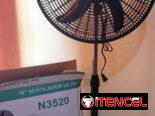 🌪️Ventilador de Pie, 18″ pulgadas. Nuevo. Ciclón.   ⚙️Potencia motor : 60 W ◼️Color : Negro