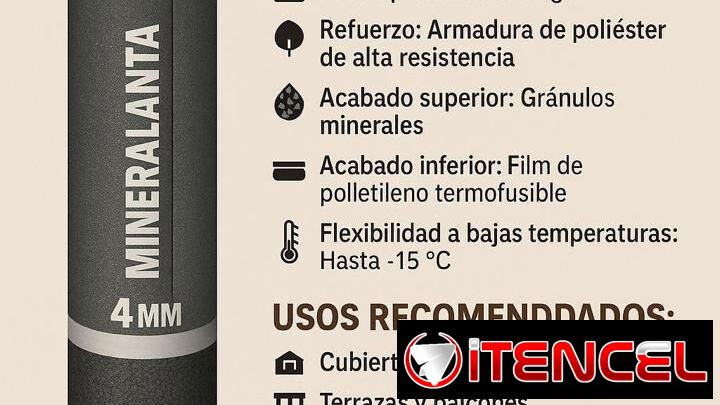 Mantas impermeables granuladas exportadas Italianas