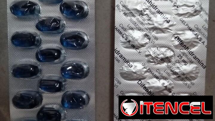 Blister de 15 pastillas de Difenhidramina (venadrilina)