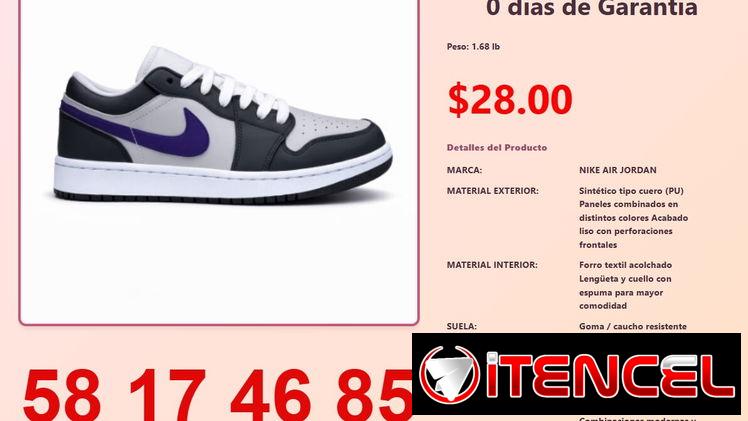 TENIS NIKE AIR JORDAN GRIS Y VIOLETA