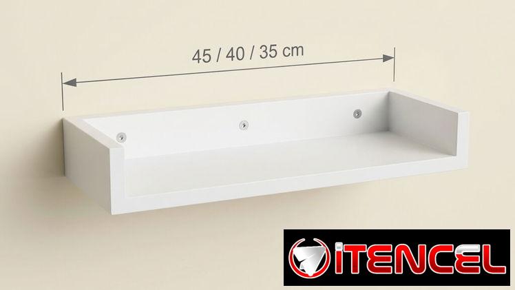 Repisa minimalista de MDF hidrófugo