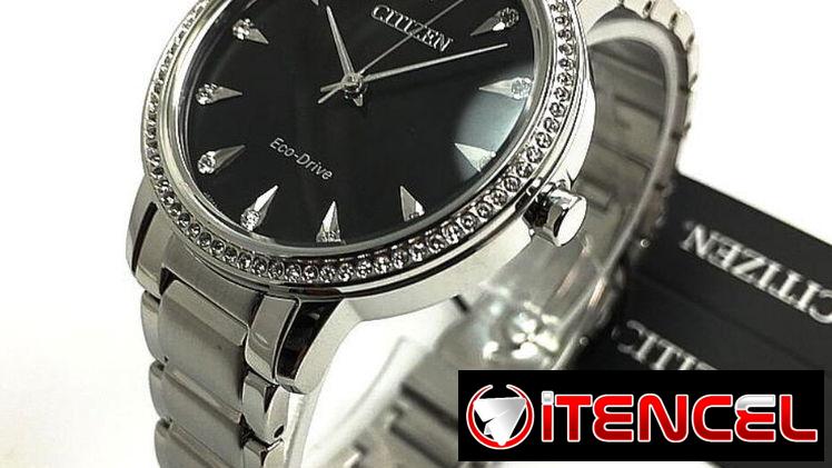 RELOJ CITIZEN ECODRIVE SILHOUETTE CRYSTAL (FE7040-53E) DE MUJER , 36MM EN ACERO INOXIDABLE CON DIAMANTES  58049738