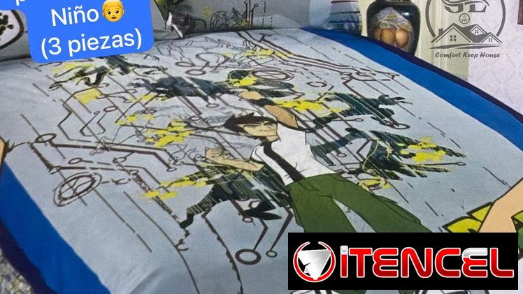 juego d sabana personal para niño (3 piezas) temática BEN10