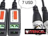BALUM conexión RJ45 con conectores BNC y VOLTAJE