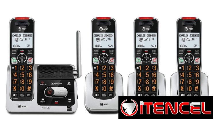 Panasonic inalámbrico con máquina contestadora, 1 terminal de color negro