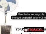 Ventilador recargable de pedestal. Entrega gratis y garantía