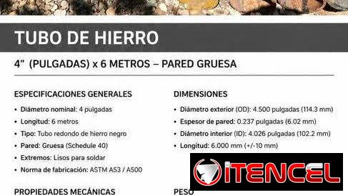 Tubos varias medidas