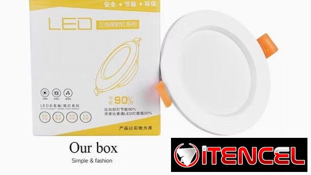 💡 Luces Dicroica Led Empotrable 5W 220V | Blanco Frío 6500K | 10cm | Luz para Techo, Cocina, Sala o Pasillo