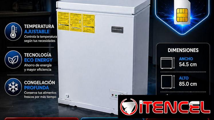 Nevera Frigidaire 5 pie ,Temperatura Ajustable , Tecnología Eco Energy, Congelacion Profunda + 8Gb de datos moviles