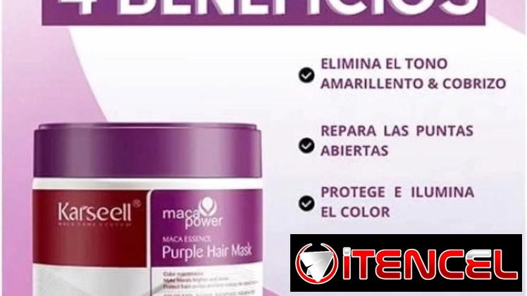 Shampoo karseell, tratamiento, keratina y silicona