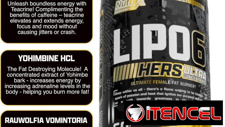 Lipo-6 Black Hers Ultra Concentrado (Nutrex) 60Cap-30serv