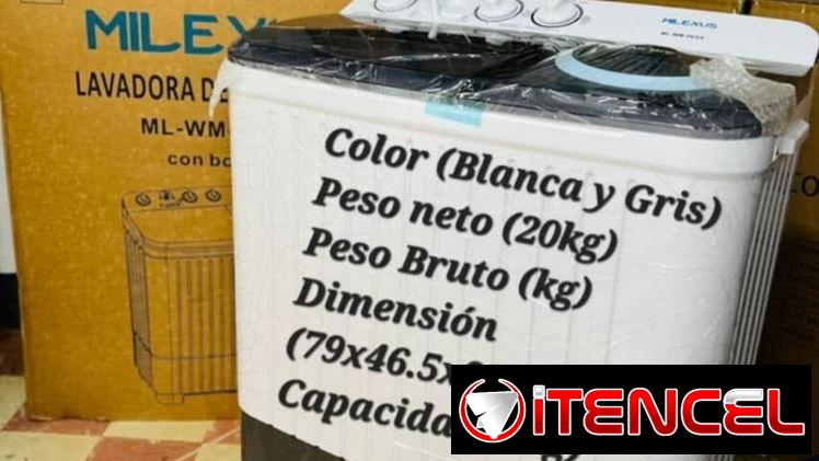 Lavadora Semiautomática marca Milexus de 9 Kg