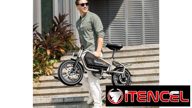 ☎️53544655 🛵 Entrega Gratis ⭐Bicicleta Eléctrica 5TH WHEEL 14″ para Adultos – Motor 650W Pico ⭐