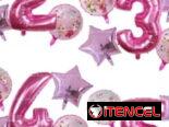 Fiesta, Cumpleaños, Globos, Confeti, Cortina, Manteles