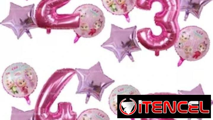 Fiesta, Cumpleaños, Globos, Confeti, Cortina, Manteles