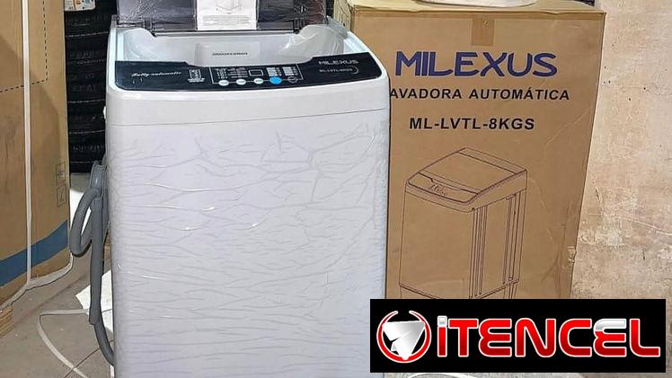 Lavadora Automática Milexus de 8kg ENTRADA DE AGUA FRIA Y CALIENTE Precio $290 USD Transporte incluido
