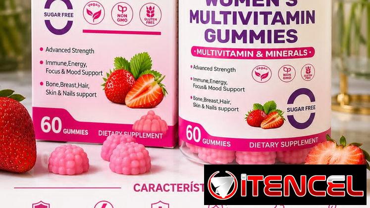 Multivitamínico en gomitas  para mujeres. Envío incluido