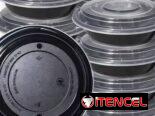 Tazones desechables para llevar con tapa de plástico PP / Envase para llevar a precio mayorista