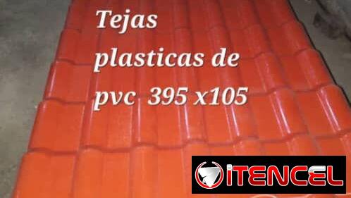 Tejas plásticas imitación coloniales importadas de PVC de 395 x105