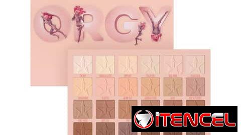 Paleta de Sombras, marca: Jeffree Star, modelo: Orgy, Original y Auténtico