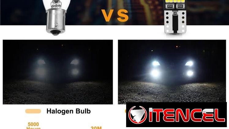 Bombillo LED cola de pescado socket ( T10 /W5W) de colores: blanco, azul, verde, rojo y naranja ambar.