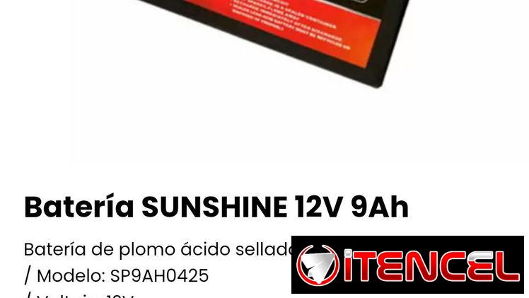 Batería SUNSHINE 12V 9Ah