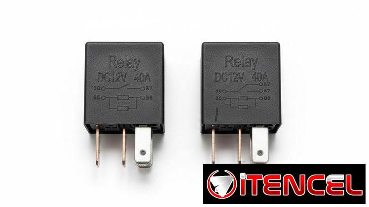 Relays de 30Ah, 40Ah, 80Ah y de 100Ah, 12 V de 4 y 5 patas, ( 5 USD cada uno)