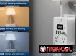 🔌✨ Regleta Multifuncional con Lámpara y Reloj Digital | Todo en Uno ✨🔌