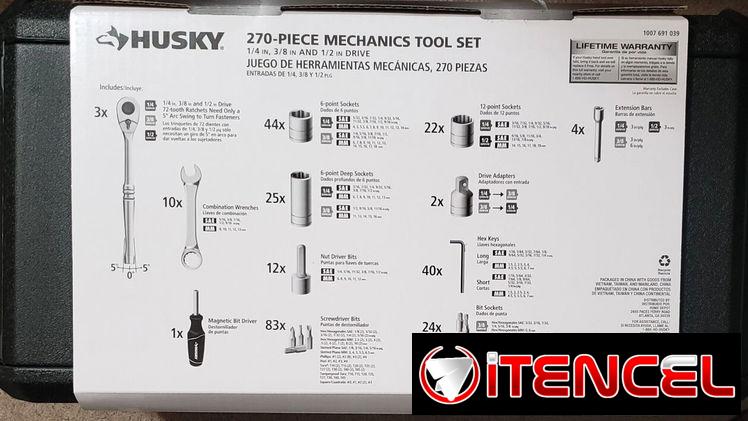 Caja de herramientas Husky de 270 piezas new sellada