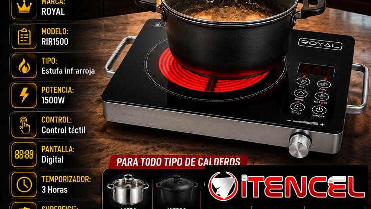 🍳 INFRARROJOS 🍳 ESTUFA ROYAL INFRARROJOS 1500W. MESAJERIA CON FACTURA Y GRANATIA. 📲 54833699