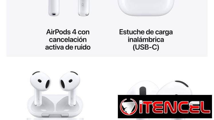 AirPods 4ta Generación, con cancelación de ruido (100% Originales) Sellados en caja