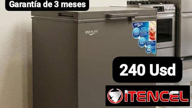 Nevera Enerlife 5 pies, Garantía de 3 meses, Entrega por un mínimo costo adicional para toda La Habana