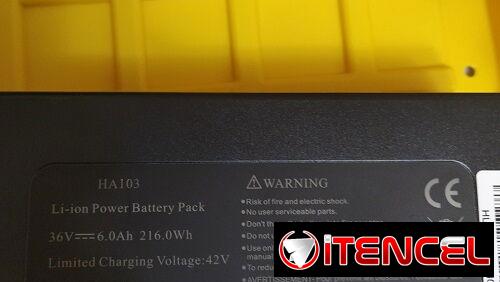 Batería para Bicicleta Eléctrica – 36V 6Ah Integrada, 216Wh para Motor de 200W 250W