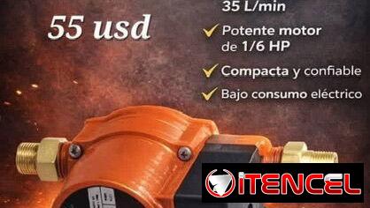 Bomba presurisadora marca SACO  !! 35L/min – 9 metros de altura – 110volt