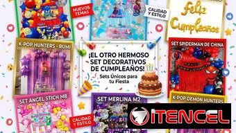 Para fiestas y cumpleaños Set Decorativos con muchos personajes preferidos. Más de 60 piezas en un solo set. 📞56249037