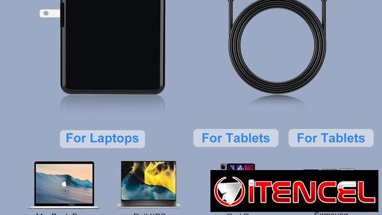Cargador de portátil USB C de 96 W