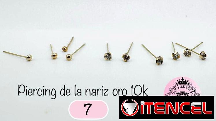 Oro y Plata. Piercings para nariz. LM joyería. Precios en cada foto. Mensajería disponible