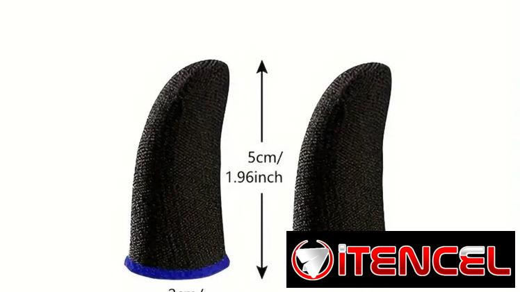 Pareja de Fundas Profesionales de Fibra de Carbono para Dedos de Gaming. Fundas para dedos gamers