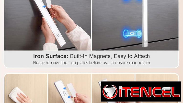 – Luz con sensor de movimiento e iluminación magnética recargable con 128 LEDs (1 UNIDAD)
