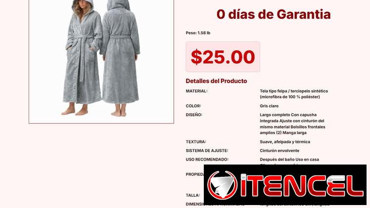Albornoz unisex afelpado con soporte de abrigo para todo el año VPT#-0015