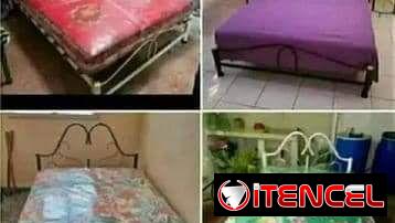 CAMA CAMERA O 3/4 CON MESITAS COLCHÓN DE MUELLES 2 ALMOHADAS GARANTÍA, DOMICILIO INCLUIDO EN TODA LA HABANA