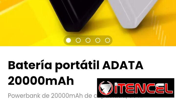 Batería portátil ADATA 20000mAh Modelo: C20