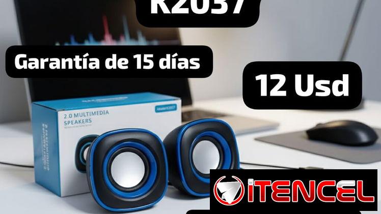 BOCINA PARA PC K2037, Garantía de 15 días, Entrega por un mínimo costo adicional de 1 Usd para toda La Habana