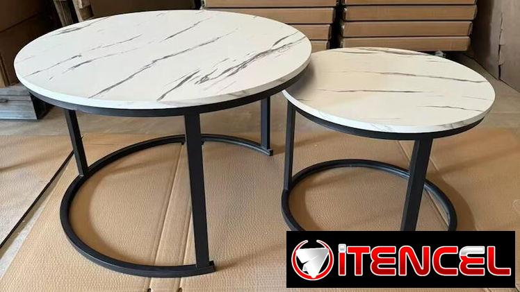 Mesa de centro doble