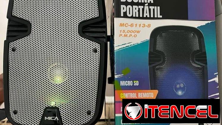 .Bocinas Bluetooth ecualizador., micrófono, radio ,  transformador interno 15000w