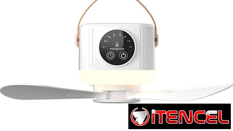 VENTILADOR DE TECHO RECARGABLE PORTÁTIL