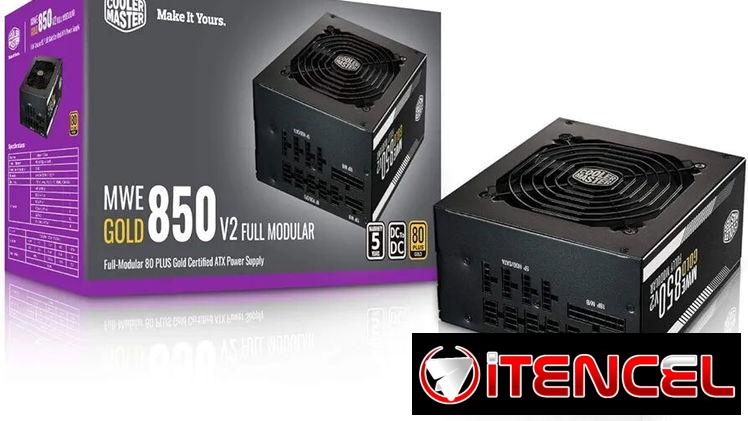 Fuente Cooler Master 850w certificada Oro full modular